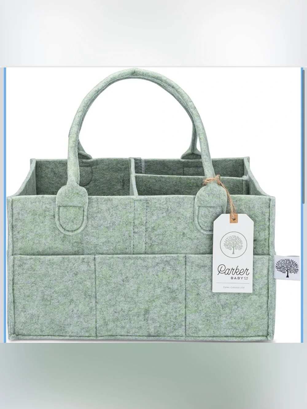 Parker Baby Felt Organizational Diaper Caddy